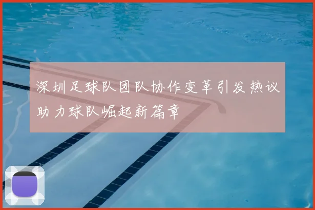 深圳足球队团队协作变革引发热议助力球队崛起新篇章
